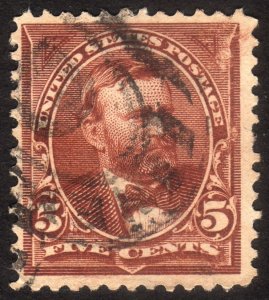 1895, US 5c, Grant, Used, Sc 270