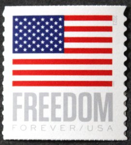U.S.#5789A Flag & Freedom 63c FE Coil Single, MNH. (BCA) Stamps Adjacent
