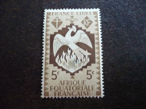 Stamps - French Equatorial Africa - Scott# 142 - Mint Hinged Part Set of 1 Stamp