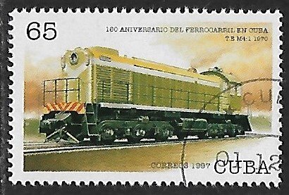 Cuba # 3888 - Locomotive - TE.M4 - unused CTO.....{Z26}