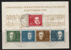 GERMANY SGMS1233A 1959 BEETHOVEN FINE USED