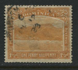 Dominica 1921 1 1/2d orange used