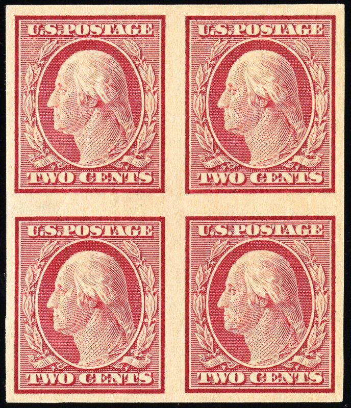 US Stamps # 344 MNH XF Block Of 4