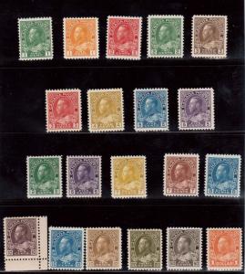 Canada #104 - #122 VF/NH Fresh Set Of 18