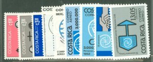 Costa Rica #C893-C901  Single (Complete Set)