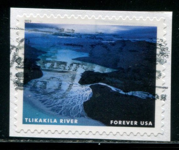 5381j US (55c) Wild & Scenic Rivers SA, used on paper