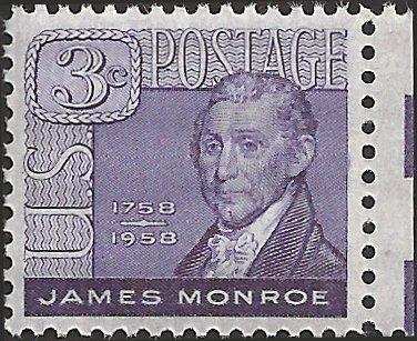 # 1105 MINT NEVER HINGED JAMES MONROE