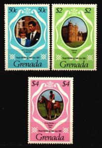 Grenada Unused NH Scott 1051 - 1053