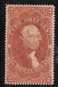 R82c $2 Used F/VF​ Centering Some light thinning