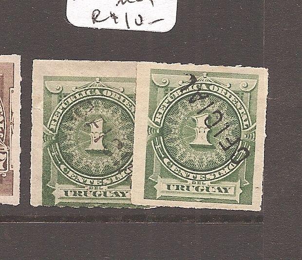 Uruguay Official SC O24 & O24 inv sample MOG (5cbq)