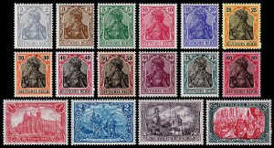 Germany Scott 80-95 (1905-19) Mint NH XF Complete Set, CV $73.00 C