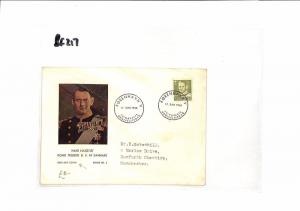 DENMARK First Day Cover Copenhagen King Frederick FDC ROYALTY 1948 BF217