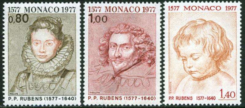 Monaco 1064-6 MNH  - Paintings by Rubens
