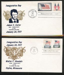 Carter Mondale Inaugruration covers Jan 20 1977