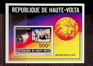 BURKINA FASO Sc 294 NH SOUVENIR SHEET OF 1972 - SPACE