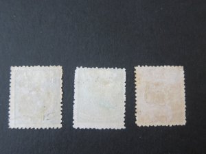 Fiji 1871 Sc 15-17 set MH