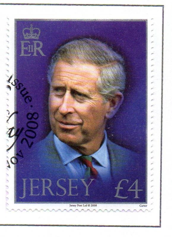 Jersey Sc 1349 2008 £4 Prince Charles stamp used