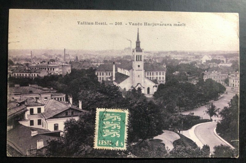 1931 Tallinn Estonia Real Picture Postcard Cover To Berwyn USA City View