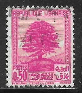 Lebanon 138: 50p Cedar of Lebanon, used, F