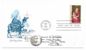 US 1336 (Me-5) 5c Christmas Madonna & Child on FDC Artmaster Cachet ECV $6.00