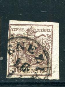 Austria Lombardy #5a ribbed paper VF