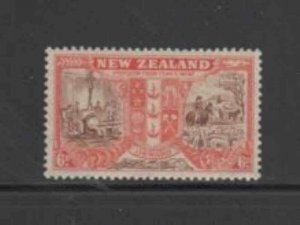 NEW ZEALAND #252 1946 4p NEW ZEALAND ARMY OVERSEAS BADGE MINT VF LH O.G