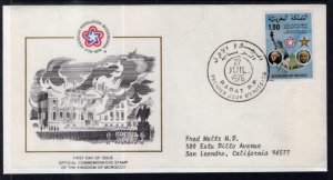 Morocco 376 US Bicentennial Typed FDC