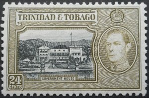 Trinidad and Tobago 1938 GVI Twenty Four Cents SG 253 mint