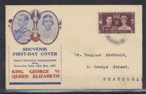 GB KGVI 1937 Illustrated Coronation Cover To Seahouses Northumberland BP8263