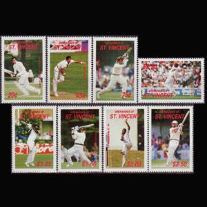 ST.V.G. 1988 - Scott# 606-13 Cricketers Set of 8 NH