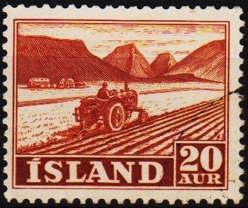 Iceland. 1950 20a S.G.298 Fine Used