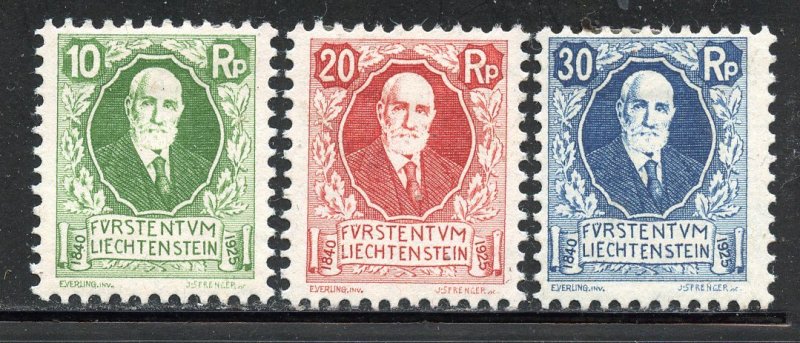 Liechtenstein # B1-3, Mint Hinge Remain.