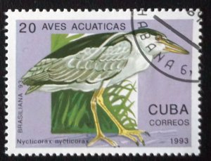 CUBA Sc# 3508 BIRDS BIRDS BIRDS  20c 1993  used cto