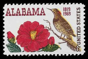 PCBstamps   US #1375 6c Alabama Statehood, MNH, (3)