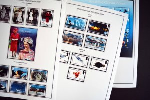 COLOR PRINTED BRITISH ANTARCTIC 2011-2020 STAMP ALBUM PAGES (33 illustr. pages)