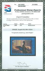 US SCOTT #RW67 DUCK, MINT-SUPERB-OG-NH, PSE GRADED 98 Cert, SMQ $145, garyposner