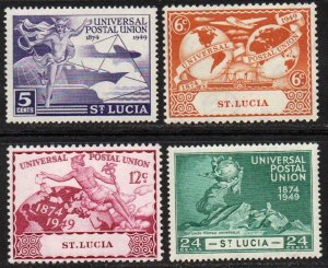 St. Lucia Sc #131-134 Mint Hinged