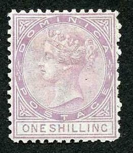 Dominica SG1 1d Lilac Wmk Crown CC Perf 12.5 M/Mint Cat 150 pounds