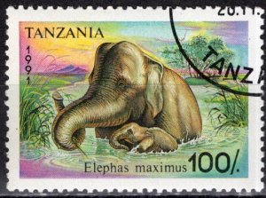 Tanzania 1991: Sc. # 797; Used CTO Single Stamp