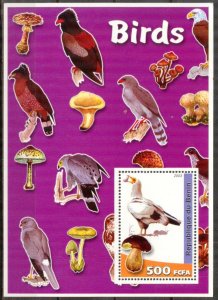 Benin 2003 Birds Mushrooms S/S MNH