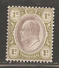 Transvaal SC 259 Mint,  Hinged