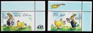 Germany 2014,Sc.#2774-5 MNH Happy Easter,  Catoons by Peter Gaymann