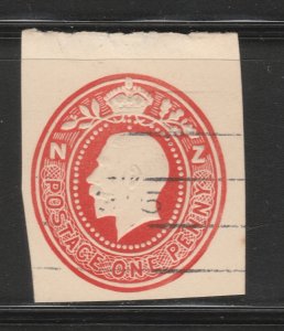 NEW ZEALAND Postal Stationery Cut Out A17P23F21969-