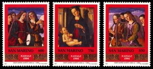 San Marino 1994 Scott #1316-1318 Mint Never Hinged