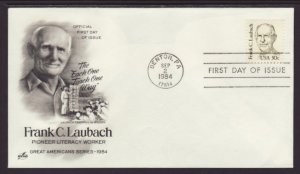 US 1864 Frank C Laubach Artcraft U/A FDC