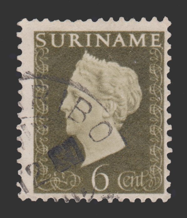 SURINAME DUTCH GUIANA 1948 STAMP. SCOTT # 218. USED.