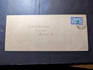 1963 British Gilbert and Ellice Islands Cover Hull Island to Tarawa Island