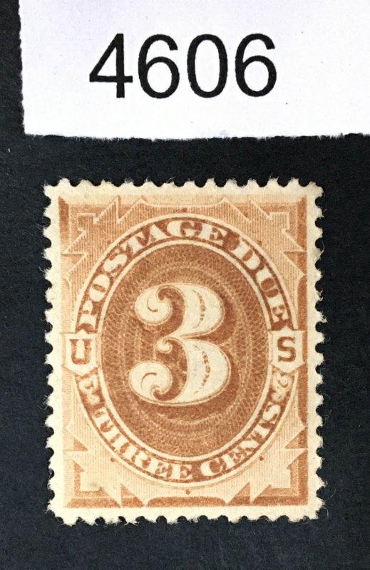 US STAMPS # J3 UNUSED XF LOT #4606