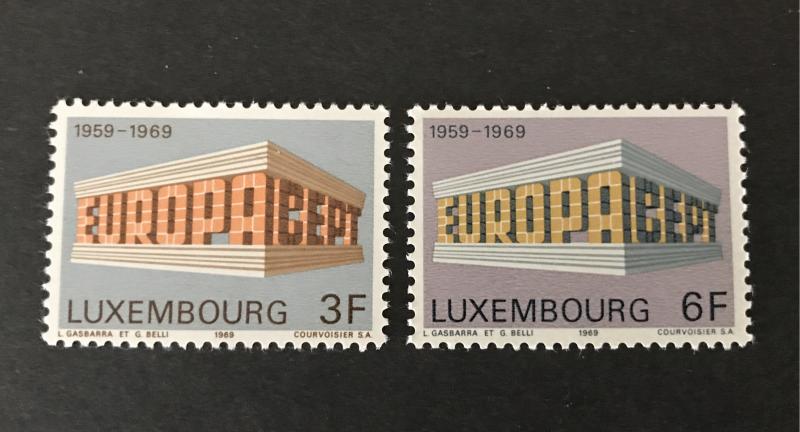 Luxembourg 1969 #475-76 MNH SCV $1.10