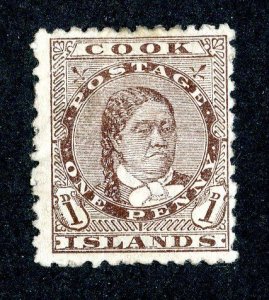 1893 Cook Is. Sc# 9 M* cv. $50 ( 3730 BCX5 )